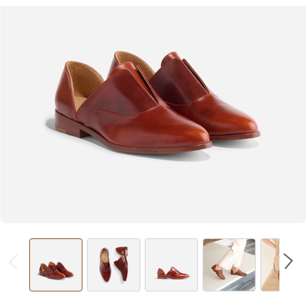 Nisolo Emma D’Orsay Leather Loafers - 8.5